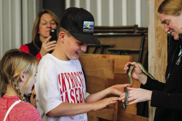 Childress Elementary School and Wellington Elementary School fifth graders participate in the annual Childress County Ag Day held Wednesday, Oct. 26 at the Mashburn Event Center and Arena. The Red River Sun/Elizabeth Tanner