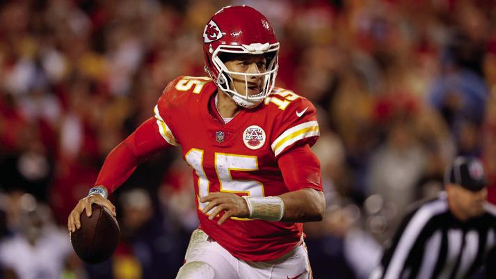 Kansas City Chiefs quarterback Patrick Mahomes, of Whitehouse.