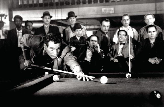 American actor Paul Newman revived interest in pool in the 1961 drama “The Hustler.”