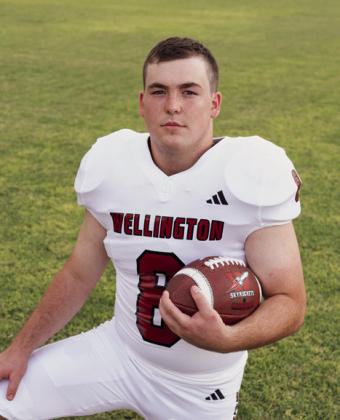 Wellington’s Caleb Strickland, a 5-10, 210-pound senior tight end, was recently named to the Texas Sports Writers Association’s Class 2A All-State Football Third Team.