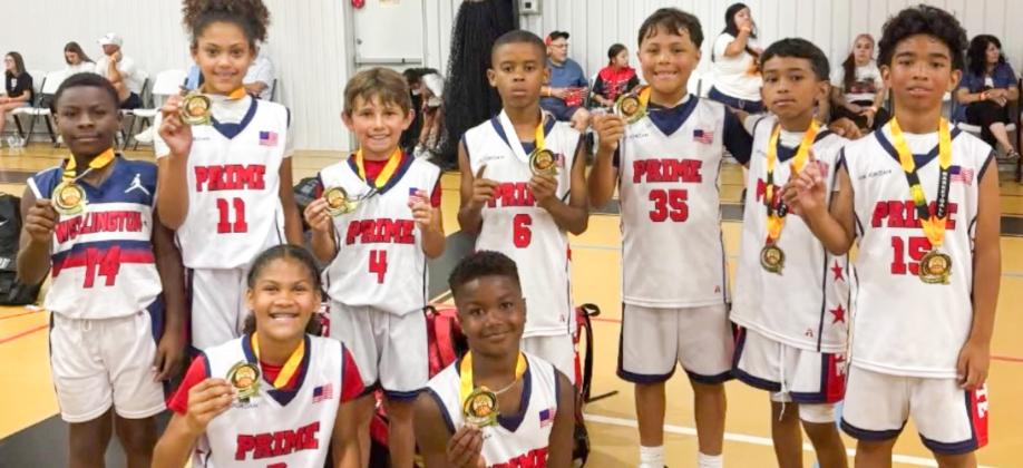 The Wellington Prime Elite team garners a 4-1 record in Amarillo basketball league play to wind down the month of May. “Keep working hard, and you will be everything you want to be and more,” Coach Prentice Coffee said. COURTESY PHOTO