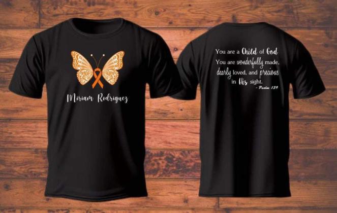“Miriam Strong” T-shirts and sweatshirts, available through Custom Creations by Heather Marie, can be purchased through Friday, Jan. 5. Courtesy Image