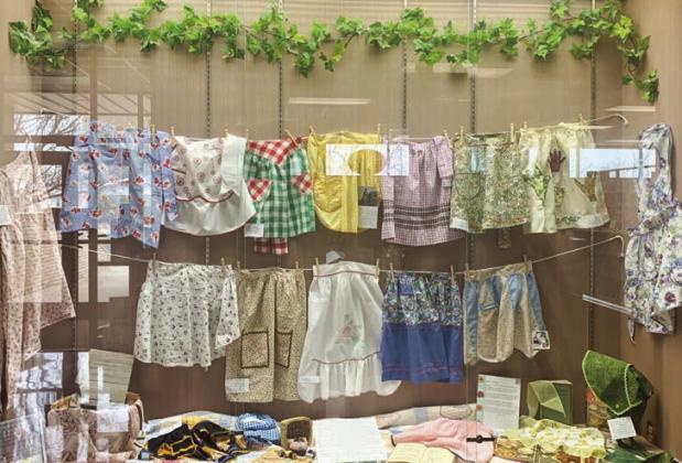 Collingsworth Public Library’s March apron display honors the women who raised those old enough to appreciate such a resourceful piece of history. Grandmother’s apron protected her dress, served as potholders, dried children’s tears, carried eggs from the chicken coop and more. Check out the exhibit from 8 a.m.-5:30 p.m. Monday, Tuesday, Wednesday and Friday or 8 a.m.-8 p.m. Thursday. Courtesy Photo