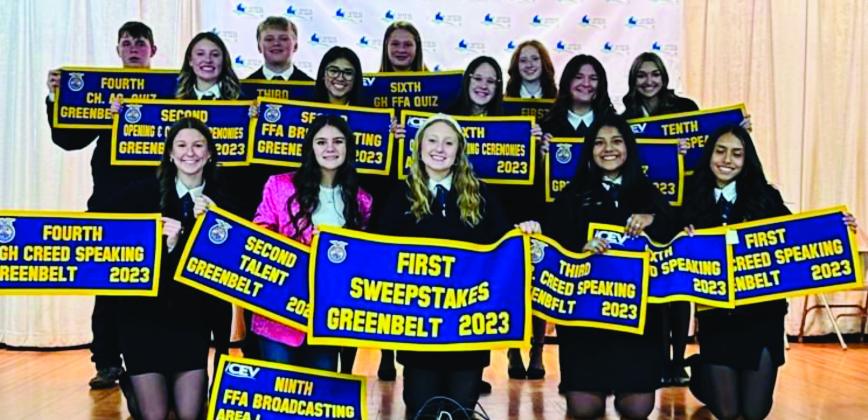 Wellington FFA garners first Greenbelt District Sweepstakes honor