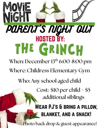 Childress Elementary TPO to  host Parents’ Night Out