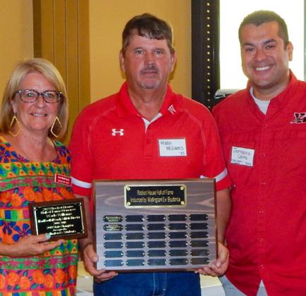 In August, Wade Williams accepted the 2023 Rocket House Wall of Honor merit form Renee Hanna and Jermaine Cantu. The Red River Sun/Bev Odom