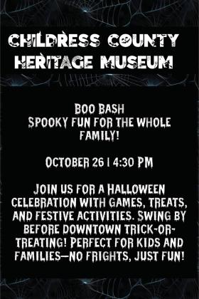 Childress County Heritage Museum to host Halloween Boo Bash