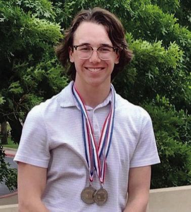 Childress High School senior Darren Pratt advances to the 2023 UIL Academic State Meet, which will be held Wednesday, May 17-Thursday, May 18 at the University of Texas at Austin, in Ready Writing and Literary Criticism. Photos Courtesy of Childress High School