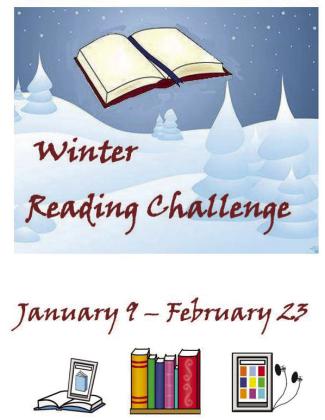 Visit Collingsworth Public Library, 711 15th St., to pick up a 2023 Winter Reading Challenge log. Join anytime during the time frame, which spans through Thursday, Feb. 23. The 15 reading categories range from a book with a color, number, name or animal in the title to a book from a series one has not previously read. For more information, visit Collingsworth Public Library on Facebook, email library79095@gmail.com or call 806-447-3183. Courtesy Image