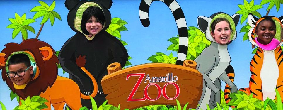 Wellington Elementary School second graders and their teaches, Debbie George and Becky Lampe, explore the Amarillo Zoo Wednesday, April 23. During the field trip, students watched Bagheera, a melanistic jaguar, trying to catch a ball in his habitat. Over 120 animals representing more than 70 species from around the world call the Amarillo Zoo home.