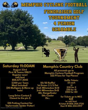 Four-person scramble to benefit Memphis Cyclone Football Program