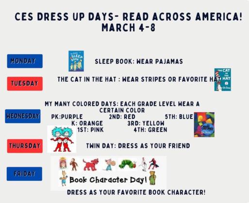 Childress Elementary to celebrate Read Across AmericaWeek