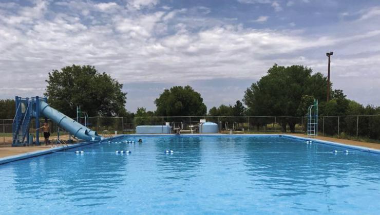The Childress City Pool will open for the summer Saturday, May 27. Admission is $3. Children two and under swim for free. The Childress City Pool will be open from 1-6 p.m. Tuesday-Saturday and 2-6 p.m. Sunday. For party rental information, message Childress City Pool on Facebook or call 940-938-7011. Photo Courtesy of Childress City Pool
