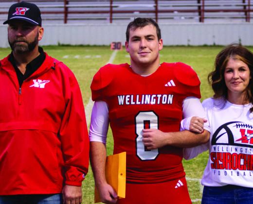 Caleb Strickland is the son of Rusty and Alison Strickland. He has played varsity football for the Rockets for four years.