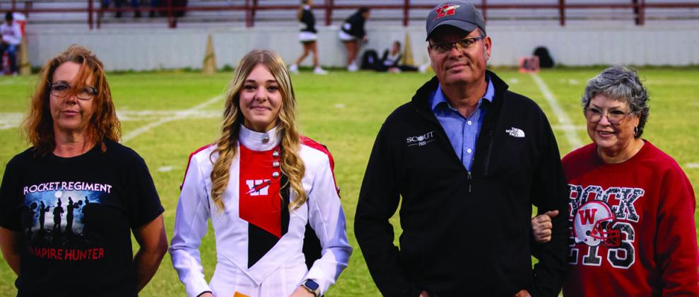Jaci Porter is the daughter of Andi Blacksher and Brandon and Linda Porter. She has been a member of the Rocket Regiment for five years, where she currently serves as the Drum Major. HZW Media