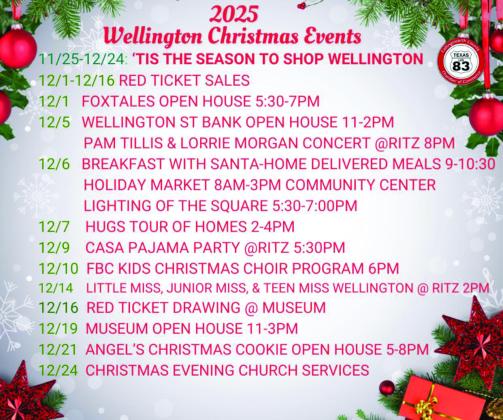 Collingsworth Chamber notes December events