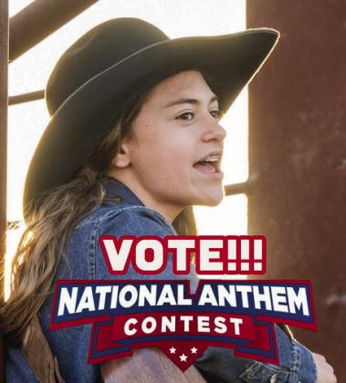 Childress’ Selah Smith is a Top 8 contestant in the 2024 National Finals Rodeo National Anthem Contest. Votes can be cast through Thursday, Oct. 3 at nfrexperience.com/nfrnational- anthem-2024. Courtesy Image