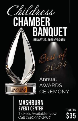 Childress Chamber Banquet this Saturday