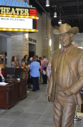 The seven-foot Jimmy Dean bronze.