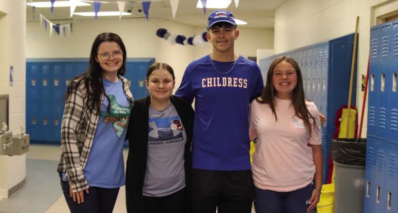 Childress High School students recently celebrate Red Ribbon Week, following themed dress-up days to support the 2024 Red Ribbon Week theme, “Life is a Movie, Film it Drug Free.” Photos by Childress High School Yearbook Staff