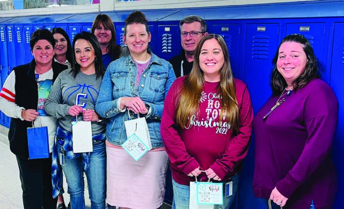 Bradley celebrates Special Education Teacher Appreciation Day,delivering goodie bags to Childress ISD