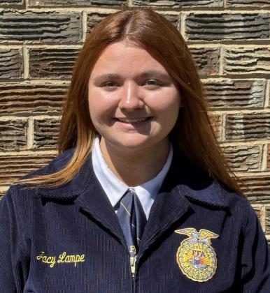 Wellington High School senior Jacy Lampe advances in the Texas FFA scholarship process, making it past the first round and being selected as one of the top 25 seniors in Area 1. Additionally, Lampe was chosen as one of just six students to serve on the Area 1 Nominating Committee, representing Wellington Future Farmers of America (FFA) at the area convention on the campus of West Texas A&amp;amp;M University. WELLINGTON HIGH SHCOOL