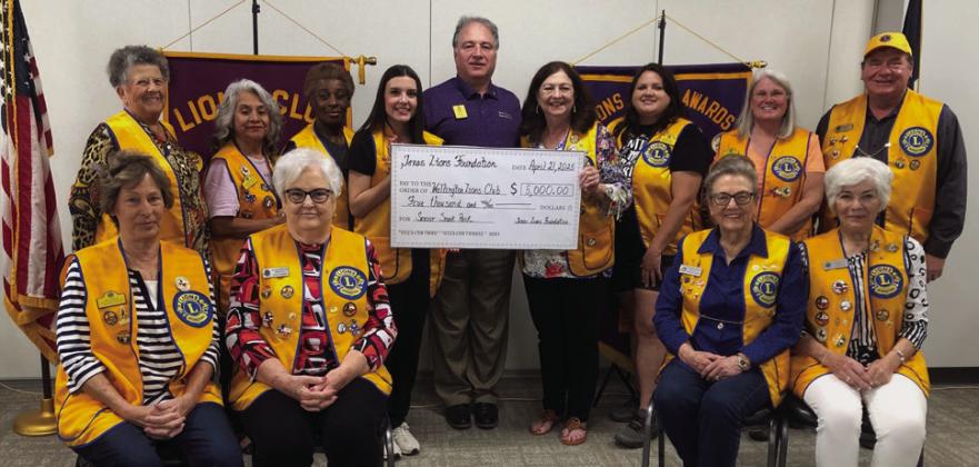 Wellington Lions accept $5,000 Senior Snack Pack grant
