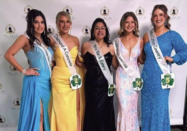 Five Wellington High School students compete in Miss Irish Rose Pageant