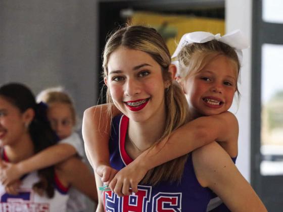 Future Lady Cats attend Mini Cheer Camp