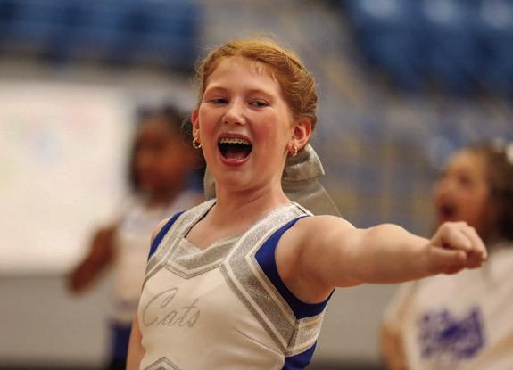 Future Lady Cats attend Mini Cheer Camp