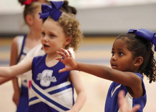Future Lady Cats attend Mini Cheer Camp
