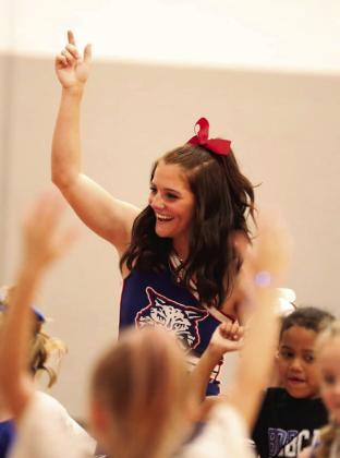 Future Lady Cats attend Mini Cheer Camp