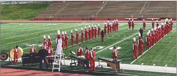 Under the direction of Justin Mixon, Harley Warrick and Drum Major Angela Molina, the Rocket Regiment earns a Division 2 Rating (Excellent) at the UIL Region 1 Marching Contest at 10:30 a.m. Saturday, Oct. 15 at Dick Bivins Stadium in Amarillo. Courtesy Photo