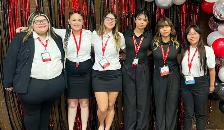 Memphis High School Family, Career and Community Leaders of America (FCCLA) members Briseyda Cantu, Paris Lamb, Breanna Lucero, Violet Perez, Angelica Torres and Nohemi Castro attend the FCCLA Region 1 Leadership Conference in Lubbock.