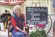 June Harrison is crowned the 2023 Old Settlers Queen Friday, April 21 at the Childress County Heritage Museum.