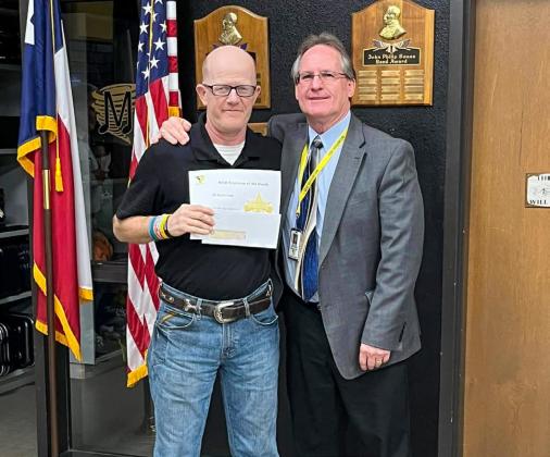 Memphis ISD recognizes November, December Employees of the Month