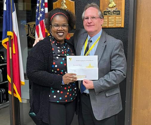 Memphis ISD recognizes November, December Employees of the Month