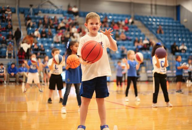First graders perform halftime show