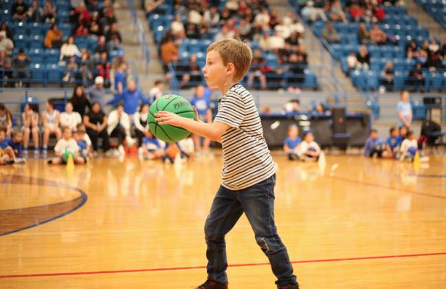 First graders perform halftime show