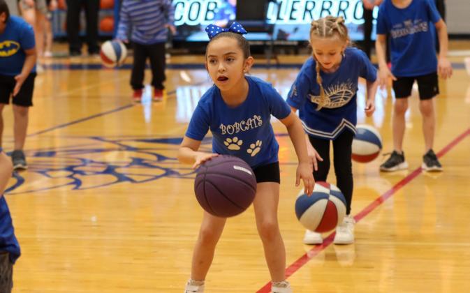 First graders perform halftime show