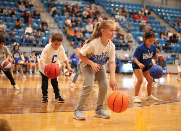 First graders perform halftime show