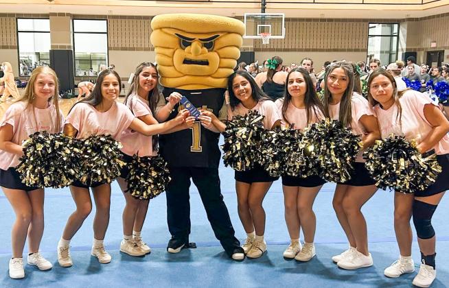 Memphis High School cheerleaders attend a National Cheerleading Association (NCA) cheer camp Sunday, June 7-Wendesday, June 10 at Texas Tech University in Lubbock. MEMPHIS ISD