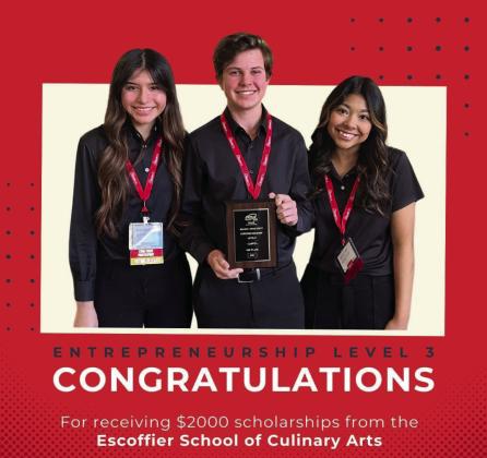 Childress FCCLA team earns culinary scholarships