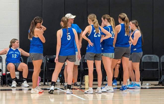 Childress Lady Cats strengthen their basketball skills during Jacie Hoyt Cowgirl Basketball Camps’ Team Camp Thursday, June 26-Friday, June 27 at Oklahoma State University in Stillwater, Okla. Courtesy Photos