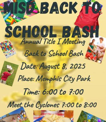 Memphis ISD Back to School Bash today