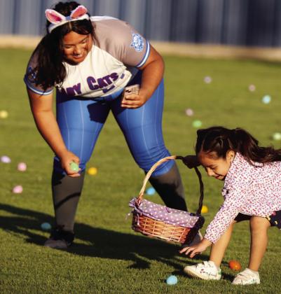 Meet the Lady Cats doubles as egg hunt