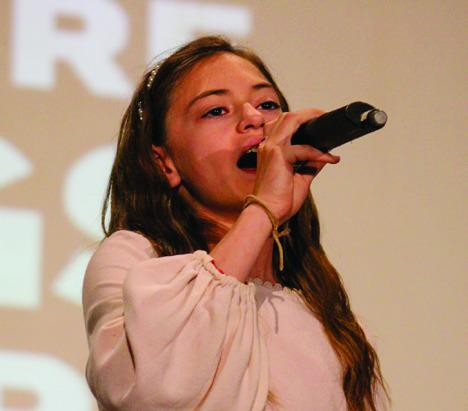 Childress’ Selah Smith, 12, performs “Blue” by LeAnne Rimes.