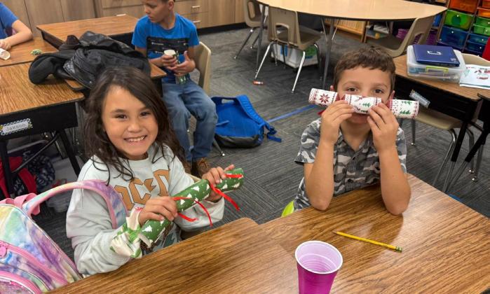 Childress Elementary School celebrates Christmas around the world