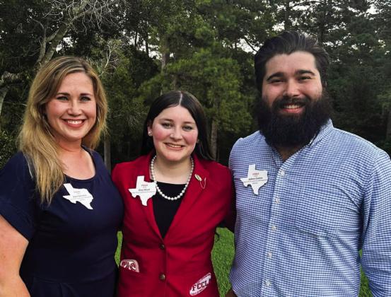 Family, Career and Community Leaders of America (FCCLA) Childress Chapter National Representative Kimi Ward, as well as FCCLA Childress Chapter Advisors Amy Detwiler and Jeffrey Collins, attend the Texas FCCLA Leadership Training Camp, a camp for incoming Region and State FCCLA Officers, Sunday, June 9-Friday, June 14 at Camp Allen. Courtesy Photos