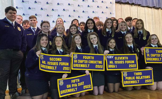 Area Students attend Greenbelt District FFA Banquet